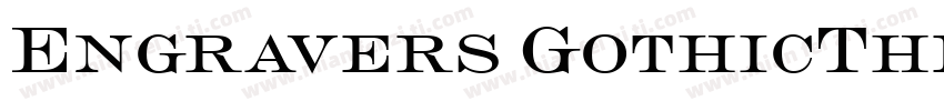 Engravers GothicThe字体转换